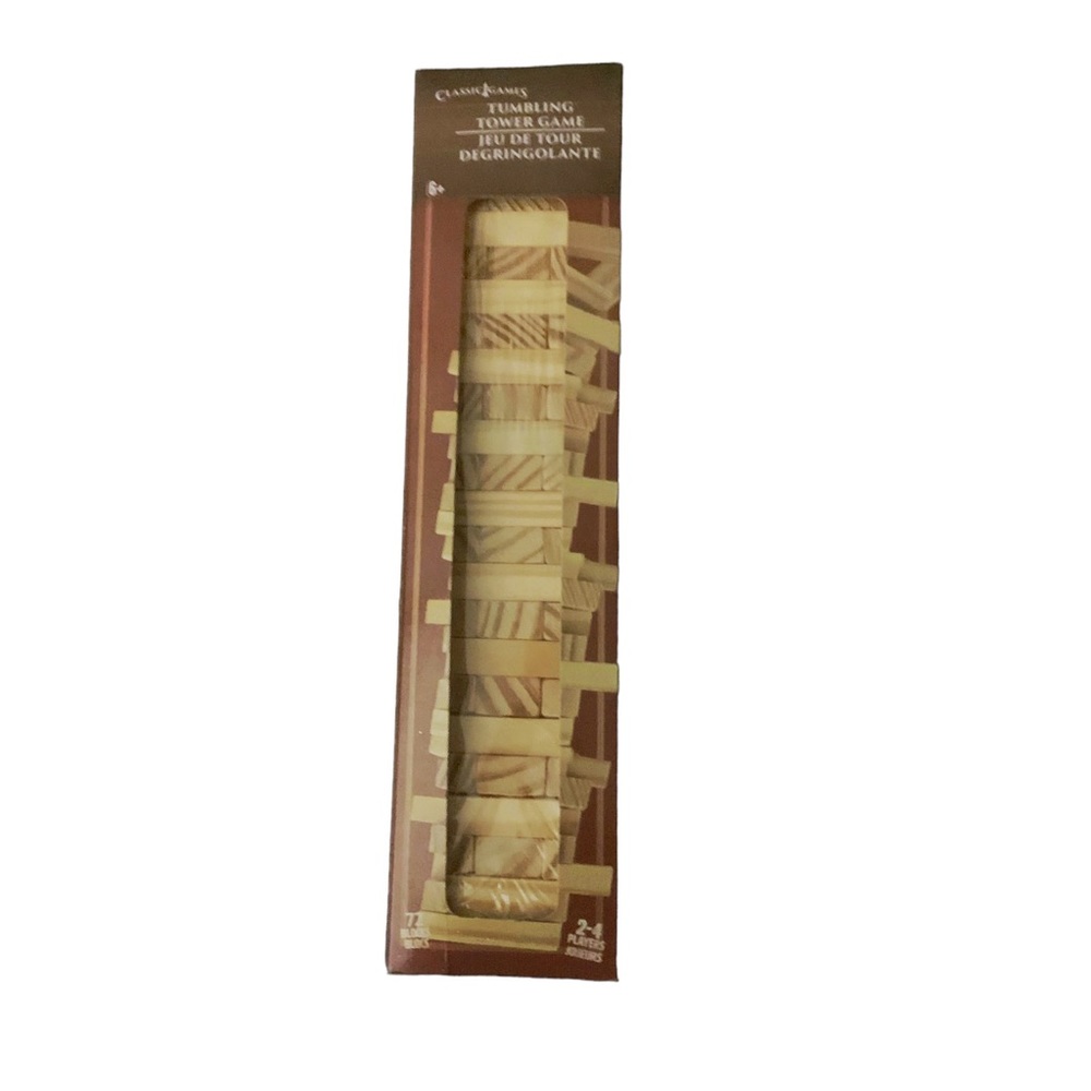 NWT Tumbling Tower Game -wood